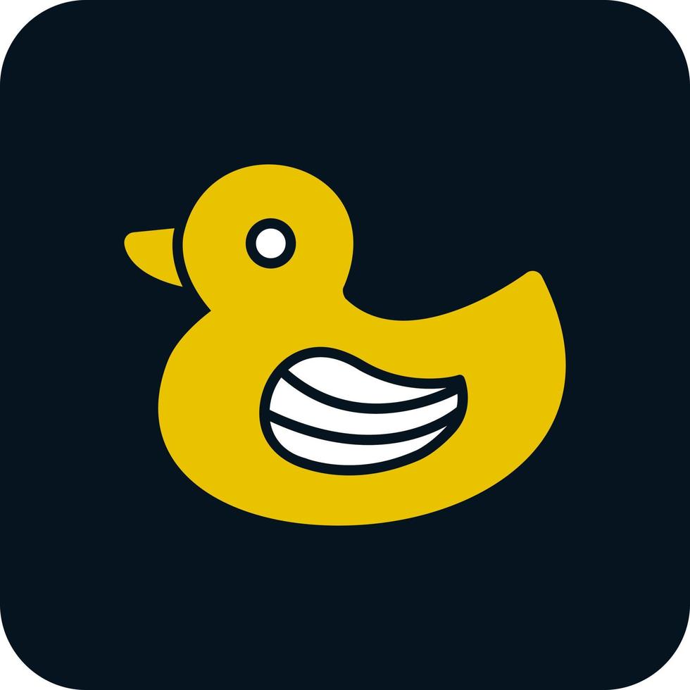 Rubber Duck Vector Icon Design