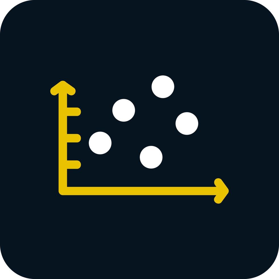 Scatter Graph Vector Icon Design