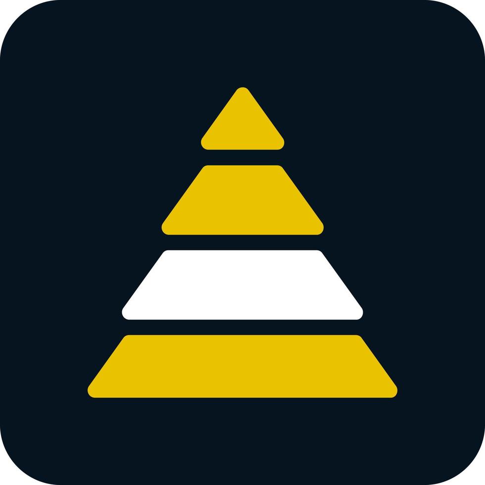 Pyramid Chart Vector Icon Design