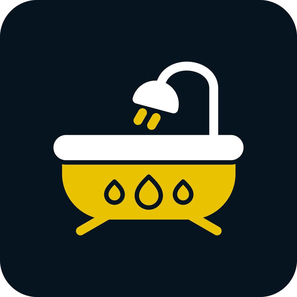 Bathtub Vector Icon Design