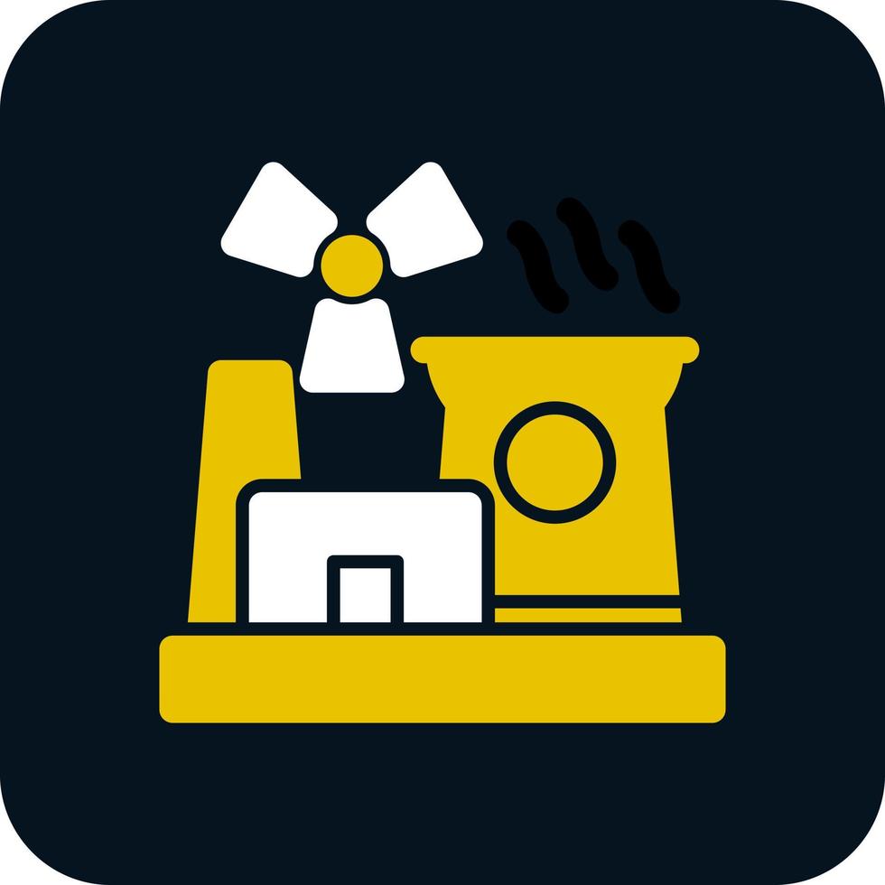 Nuclear Energy Vector Icon Design