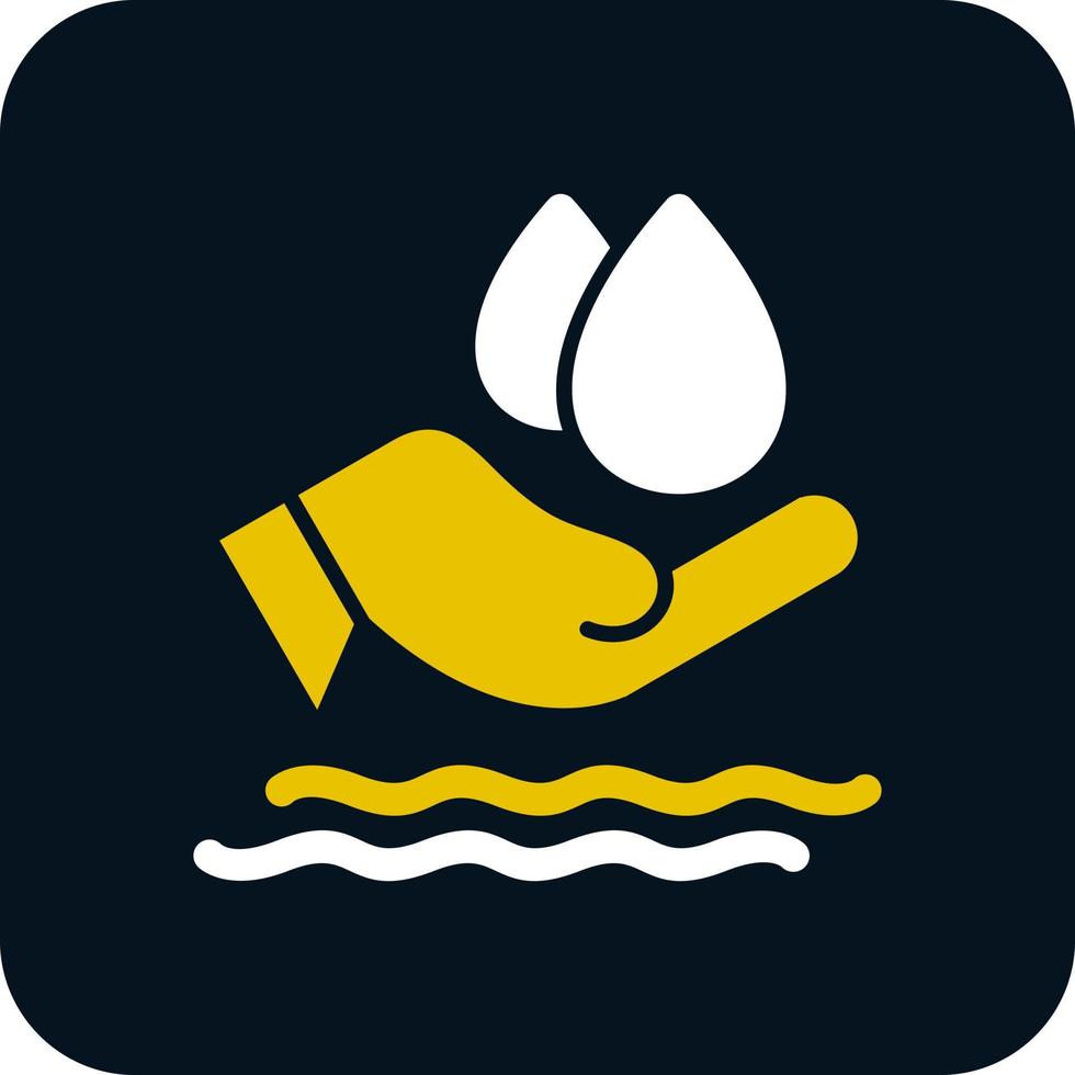 Save Water Vector Icon Design