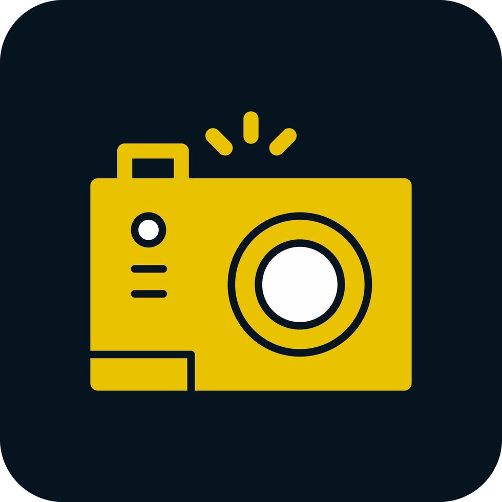 Compact Camera Vector Icon Design