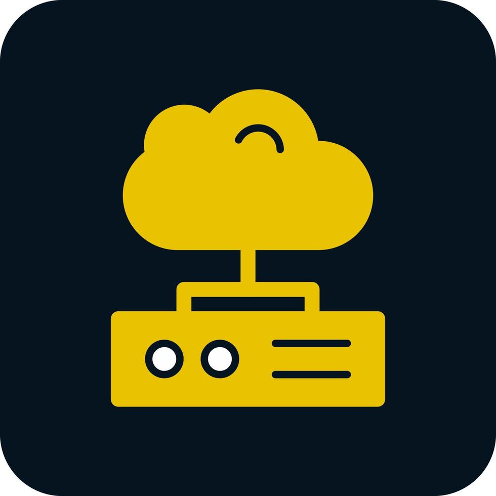 Cloud Storage Vector Icon Design