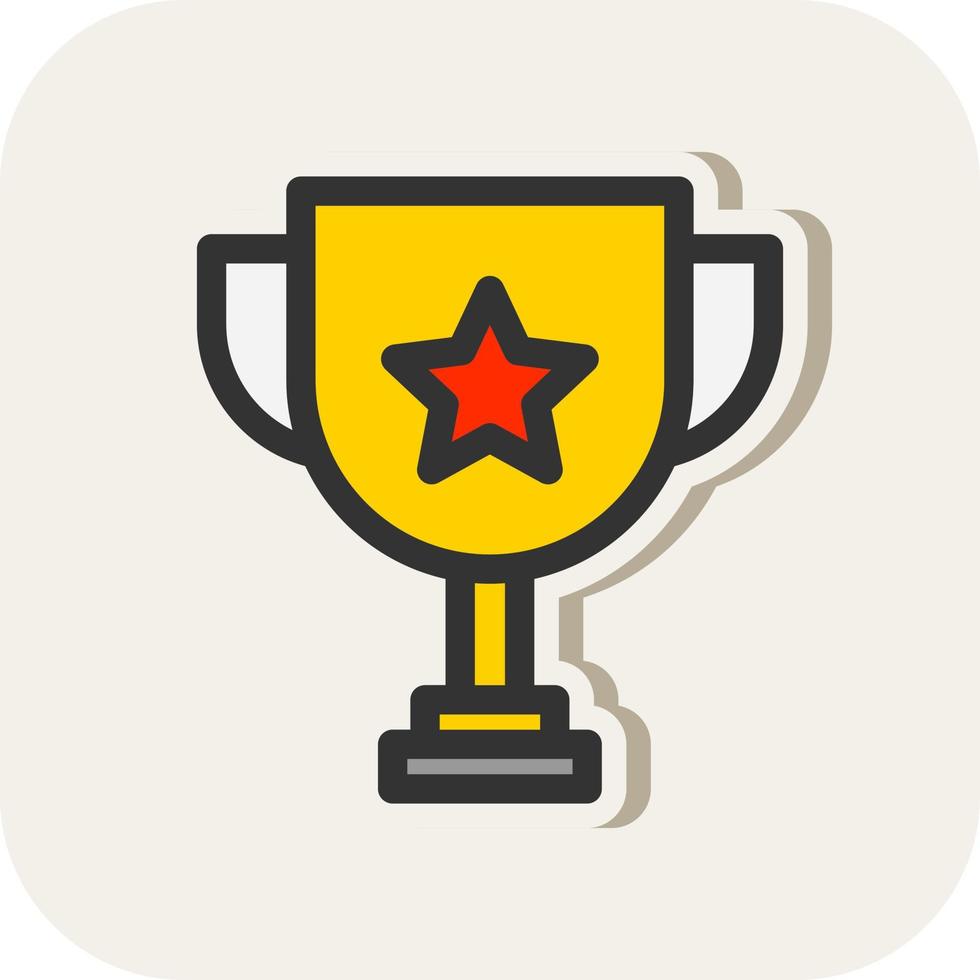 Trophy Vector Icon Design