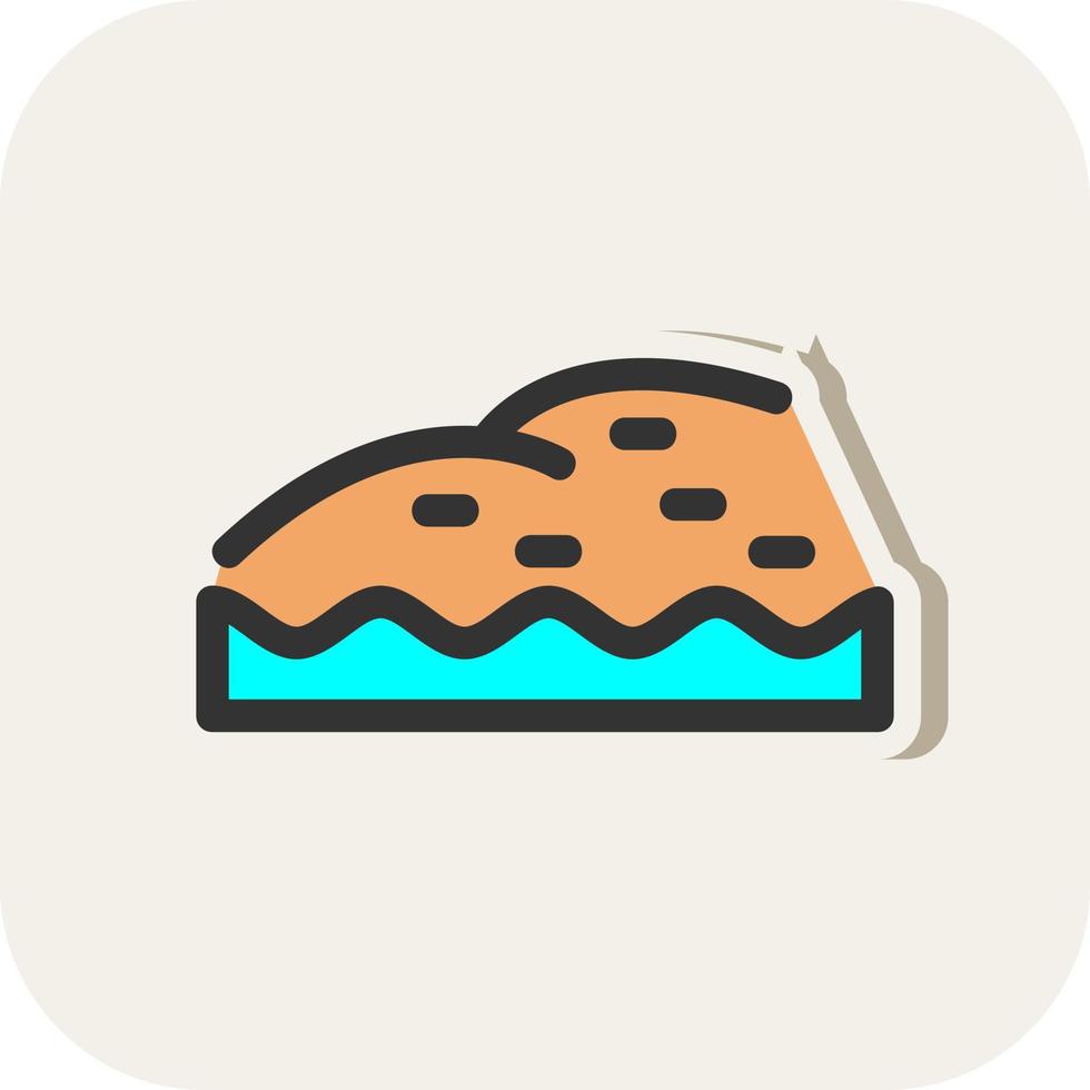Shore Landscape Vector Icon Design