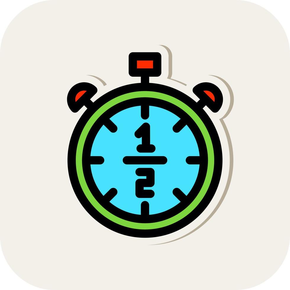 Half Time Vector Icon Design