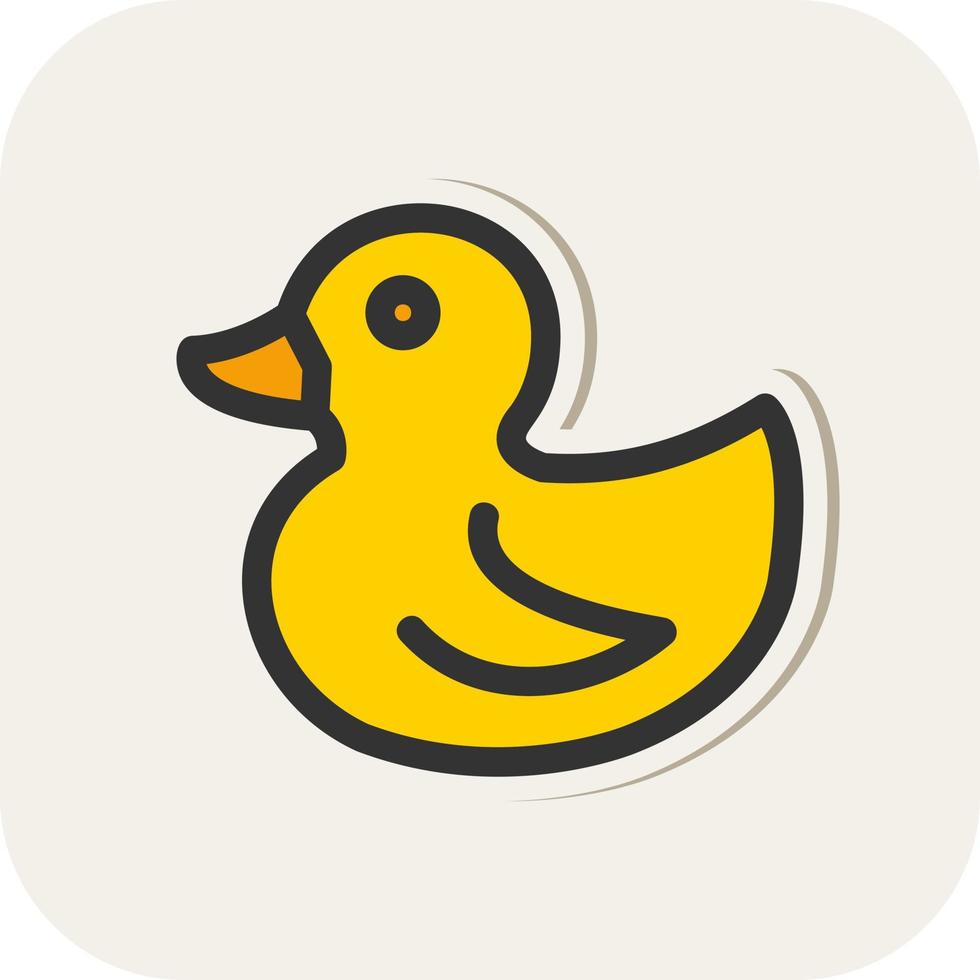 Rubber Duck Vector Icon Design
