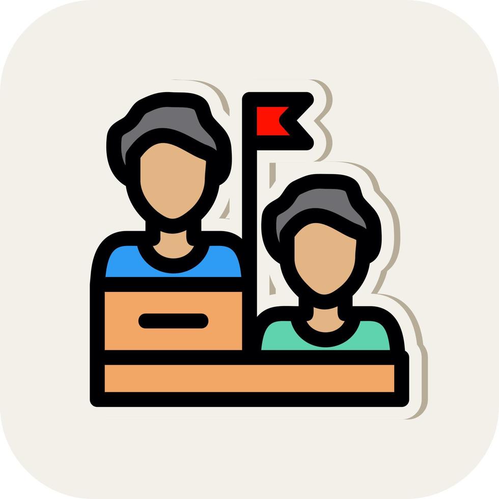 Leadership Vector Icon Design