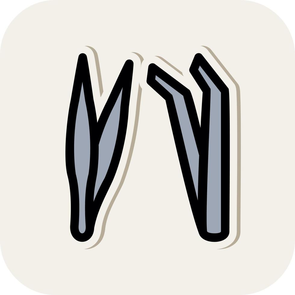 Tweezers Vector Icon Design
