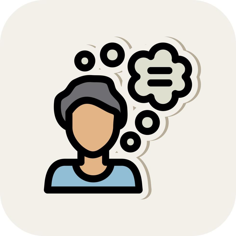 Thinking Vector Icon Design