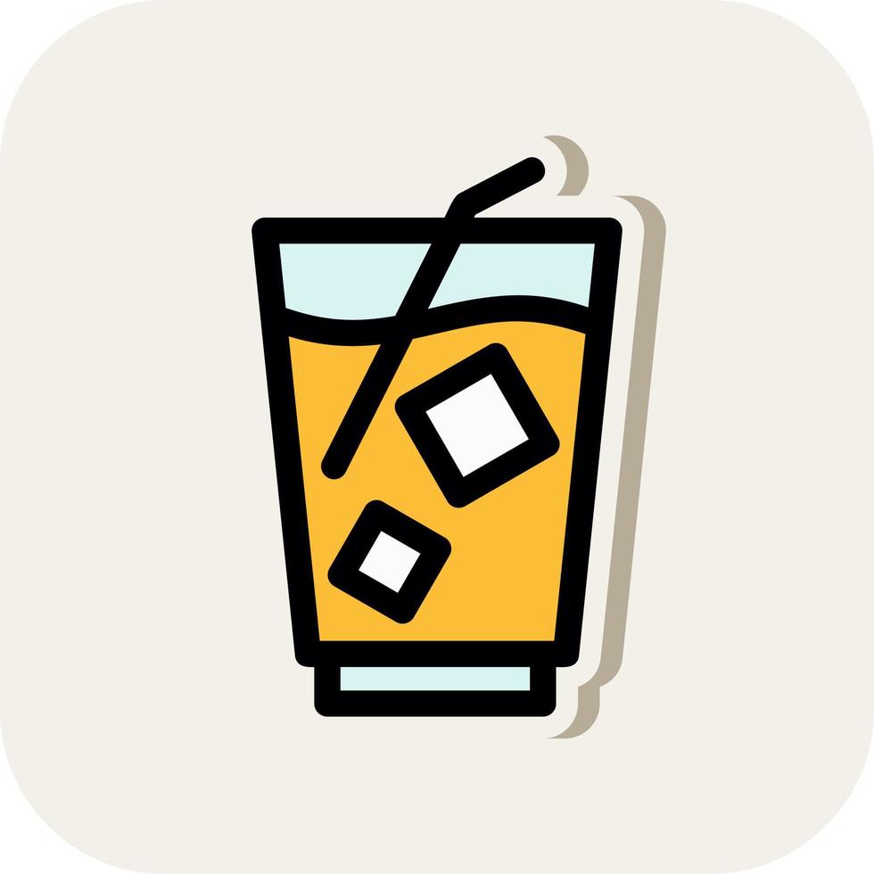 Milkshake Vector Icon Design