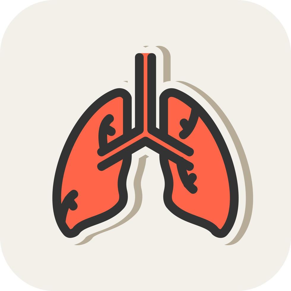 Lungs Vector Icon Design