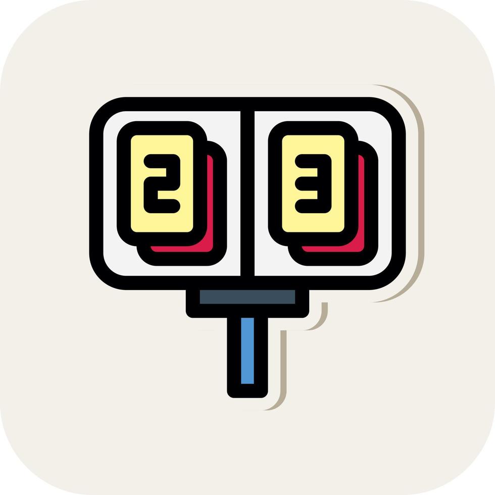 Scoreboard Vector Icon Design