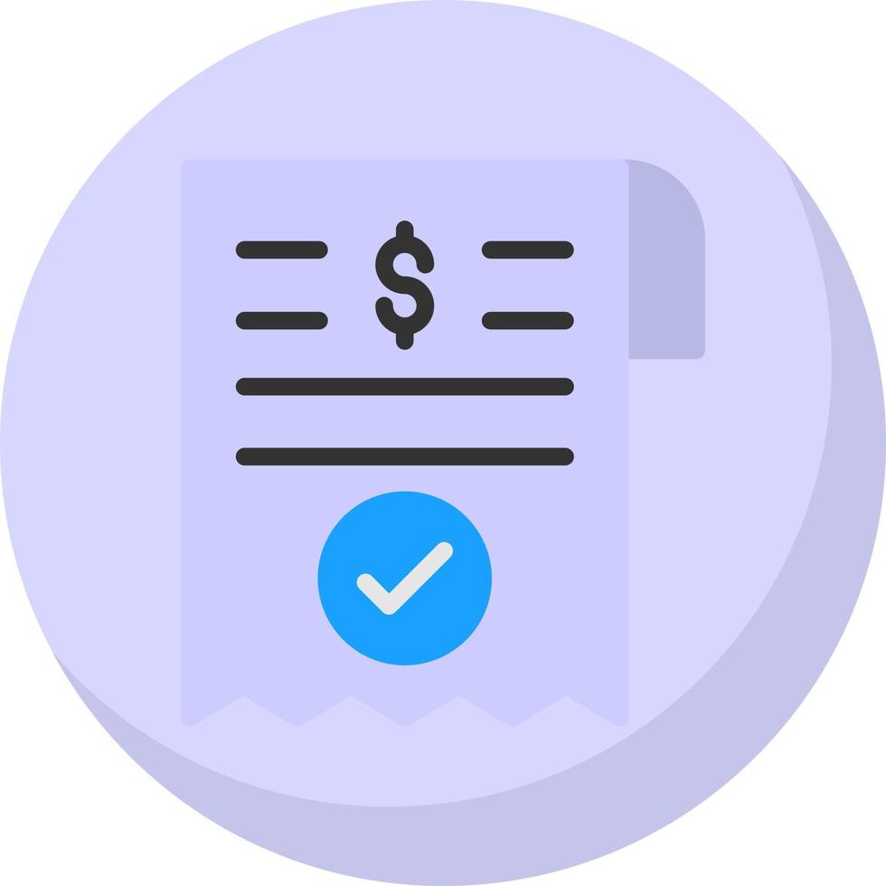 Payment Receipt Vector Icon Design