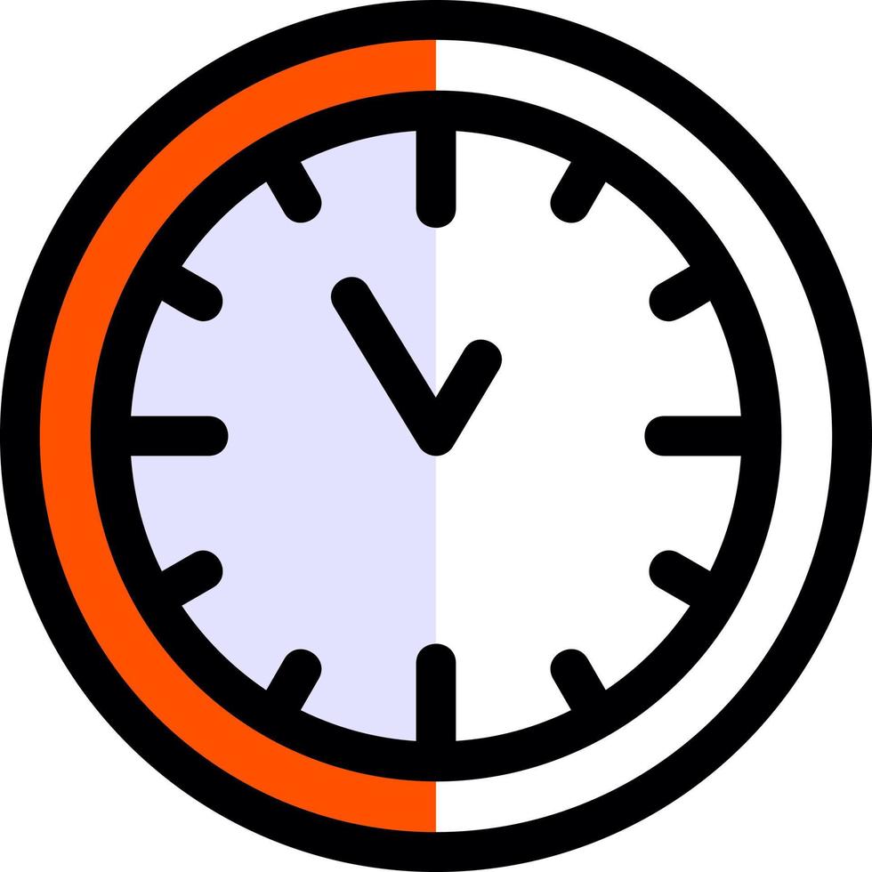 diseño de icono de vector de reloj de pared