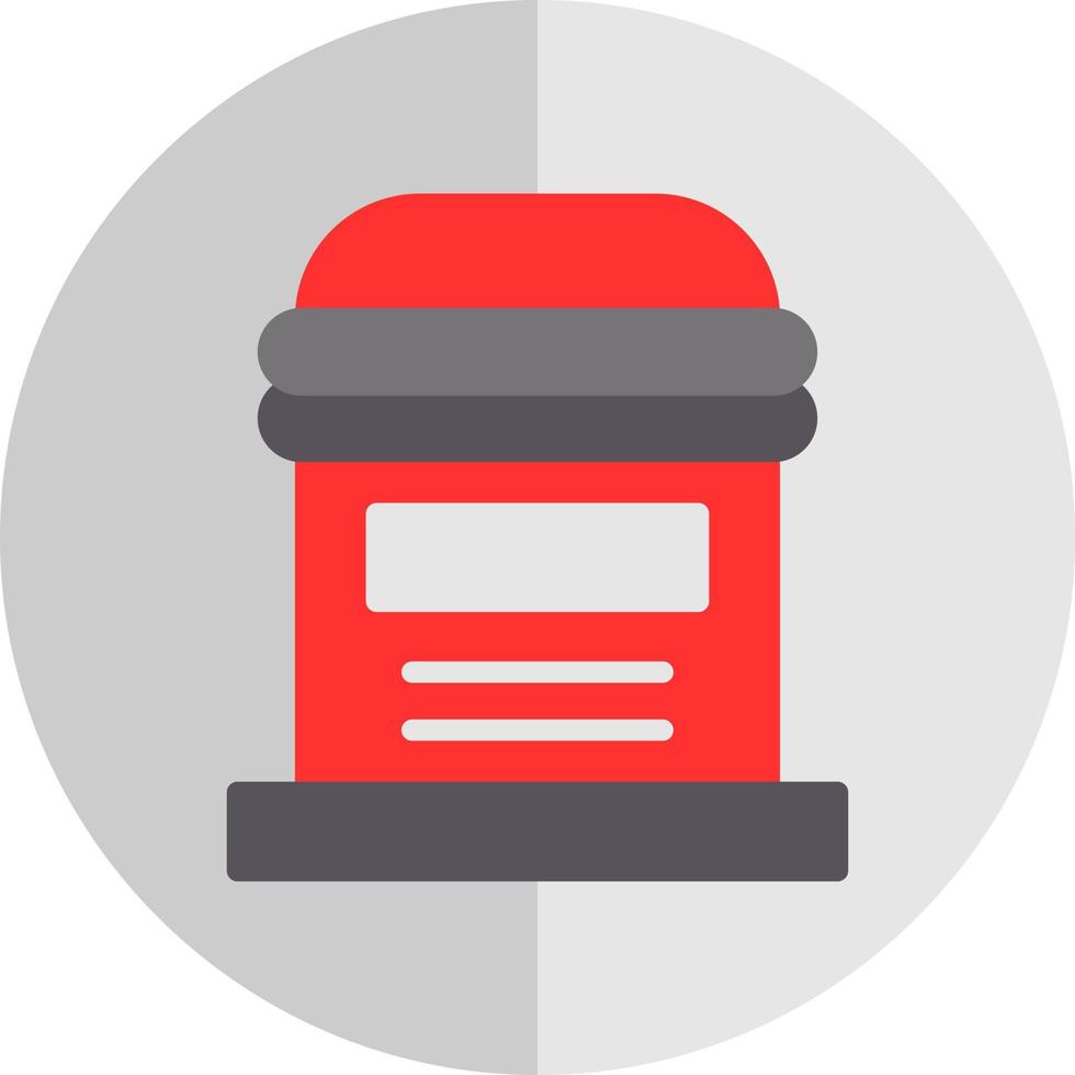 Postbox Vector Icon Design