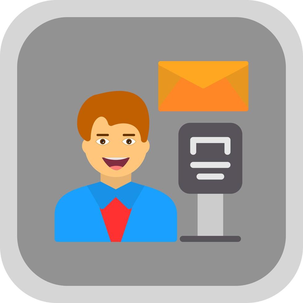 Postman Vector Icon Design