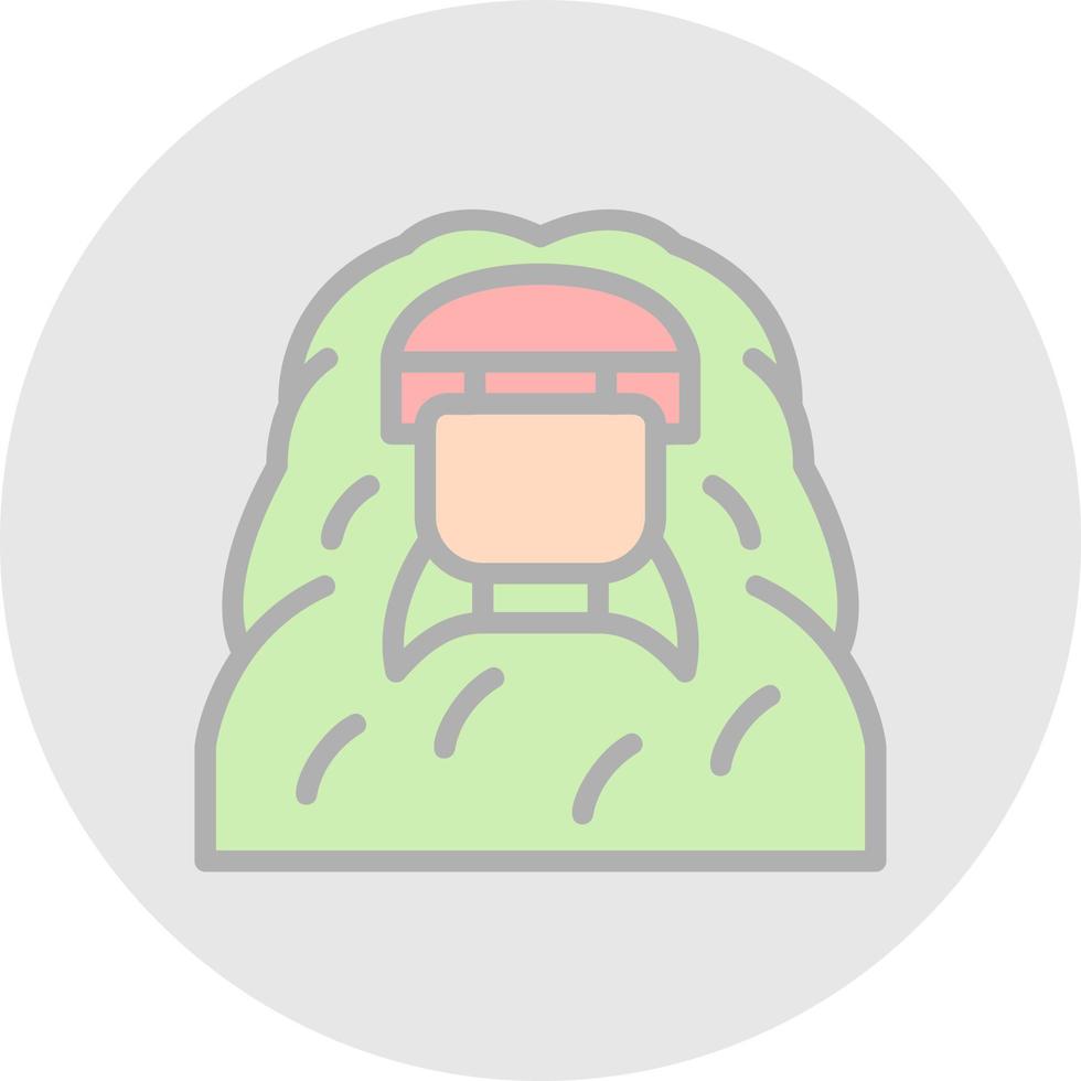 Ghillie Vector Icon Design