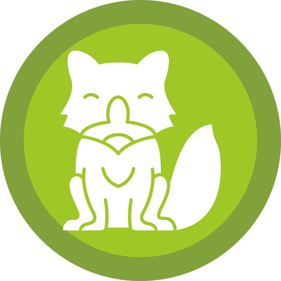 Arctic FOx Vector Icon Design