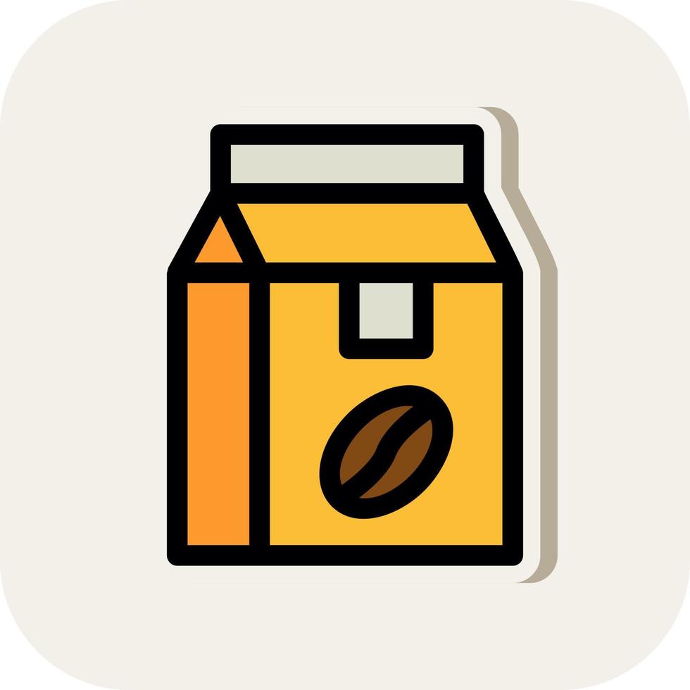 Coffee Bag Vector Icon Design