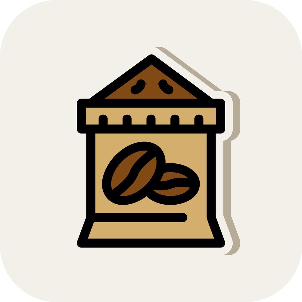 Coffee Sack Vector Icon Design