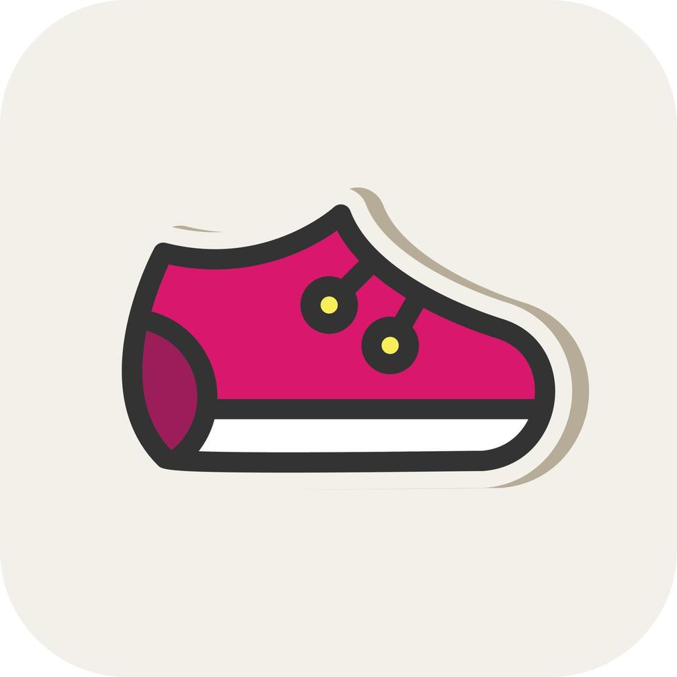 diseño de icono de vector de zapatos de bebé