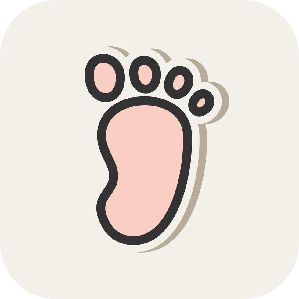 Footprint Vector Icon Design