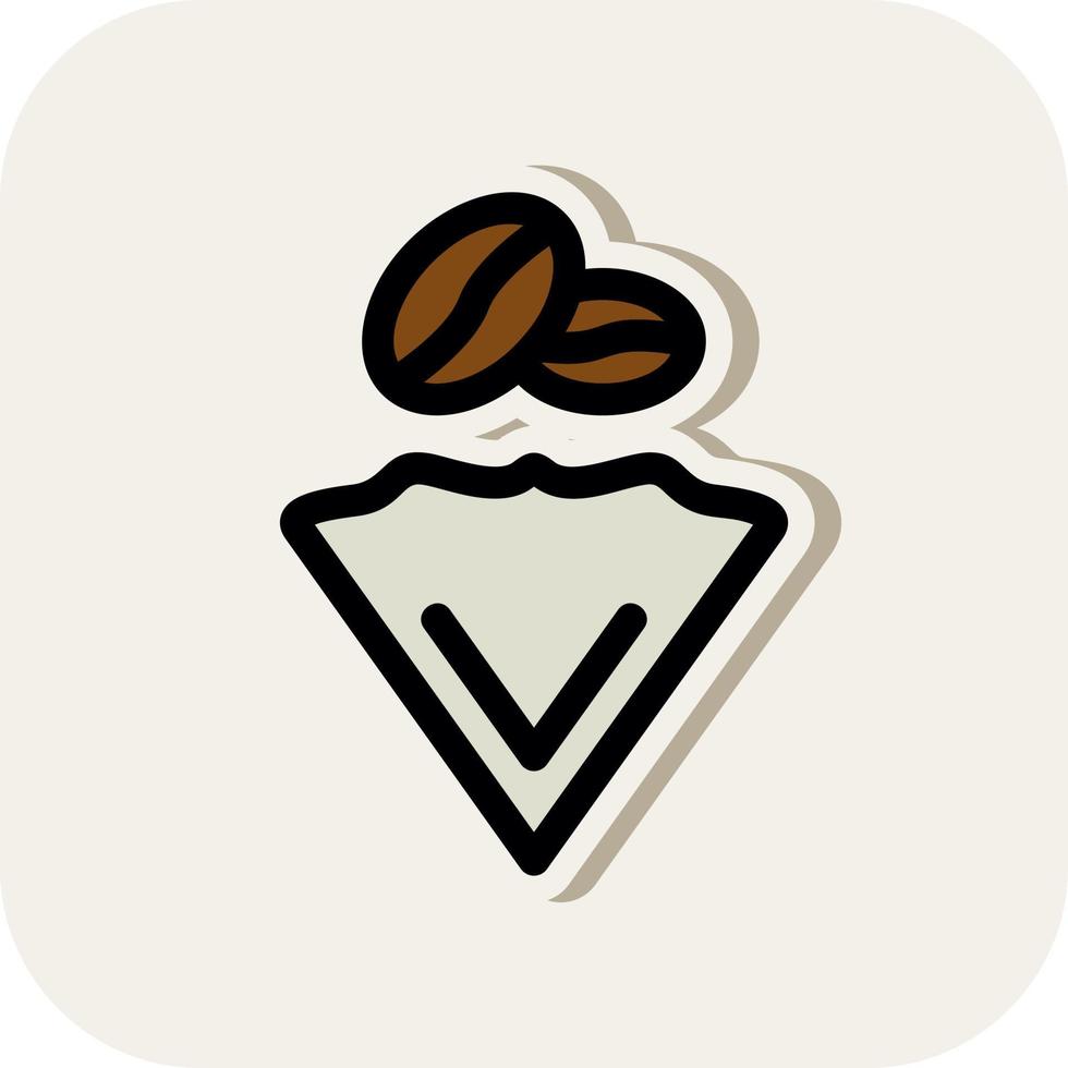 Coffee Filter Vector Icon Design