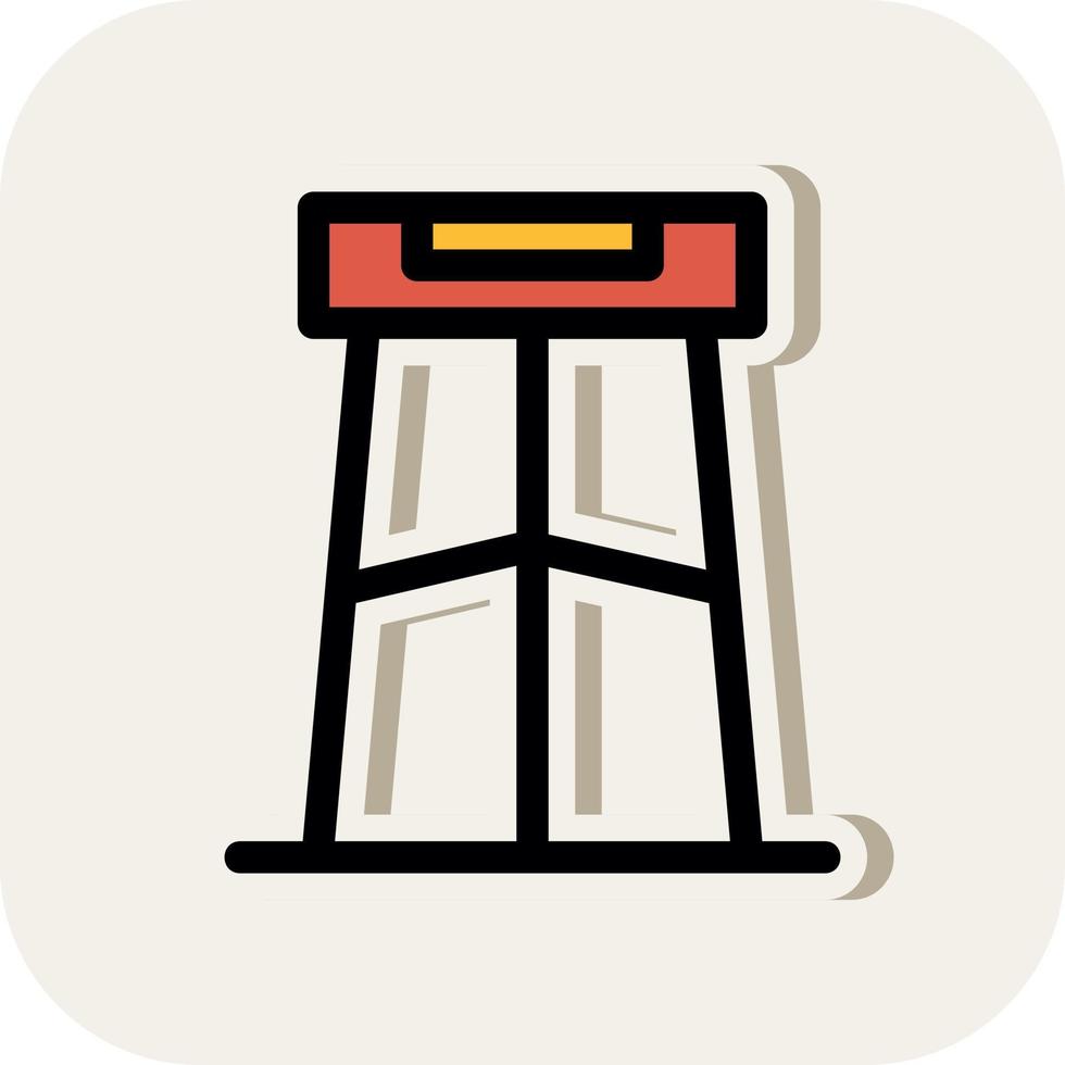 Bar Stool Vector Icon Design