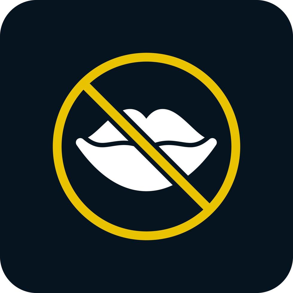 No Speak Vector Icon Design