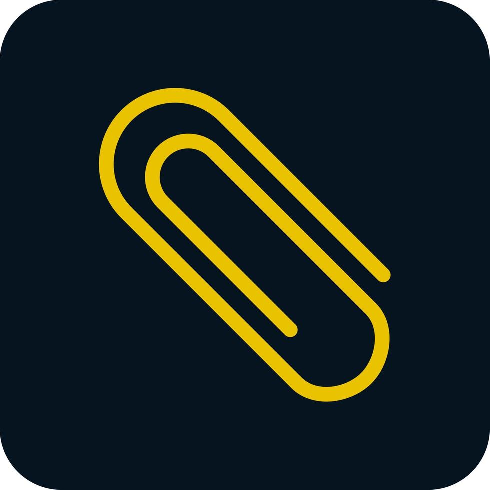 Paper Clip Vector Icon Design