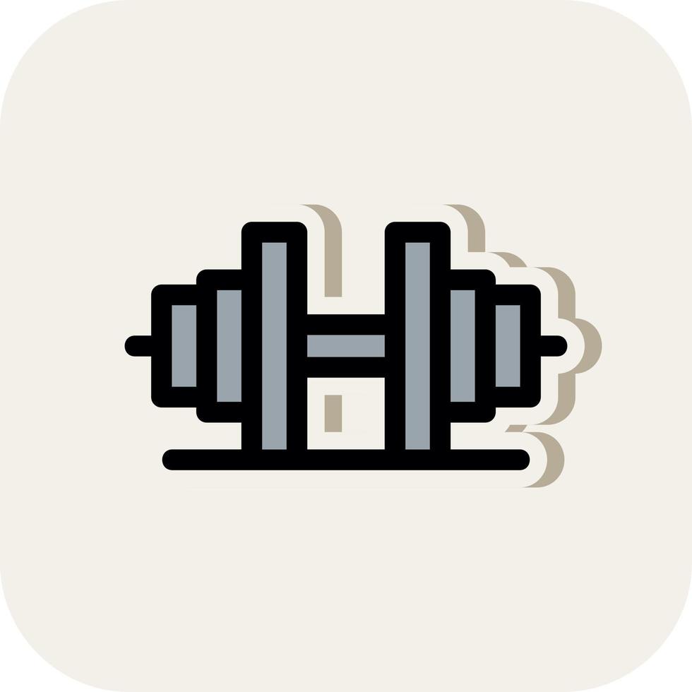 Barbells Vector Icon Design