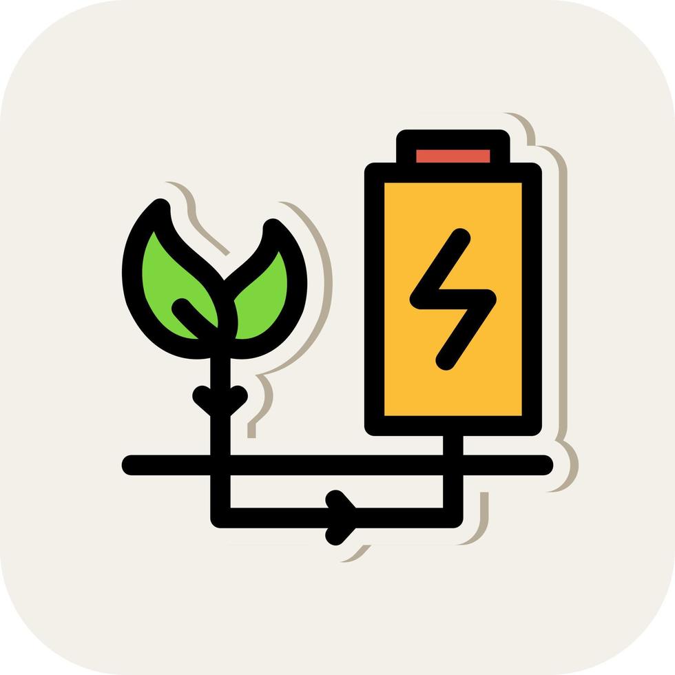 Green Energy Vector Icon Design