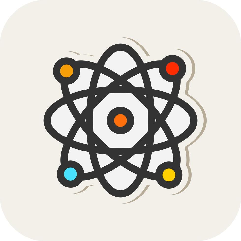 Atoms Vector Icon Design