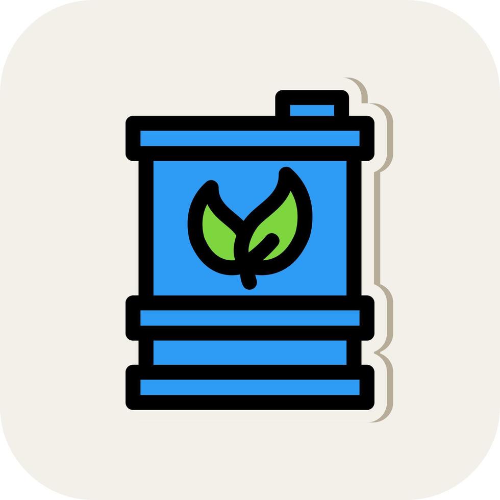 Biofuel Barrell Vector Icon Design