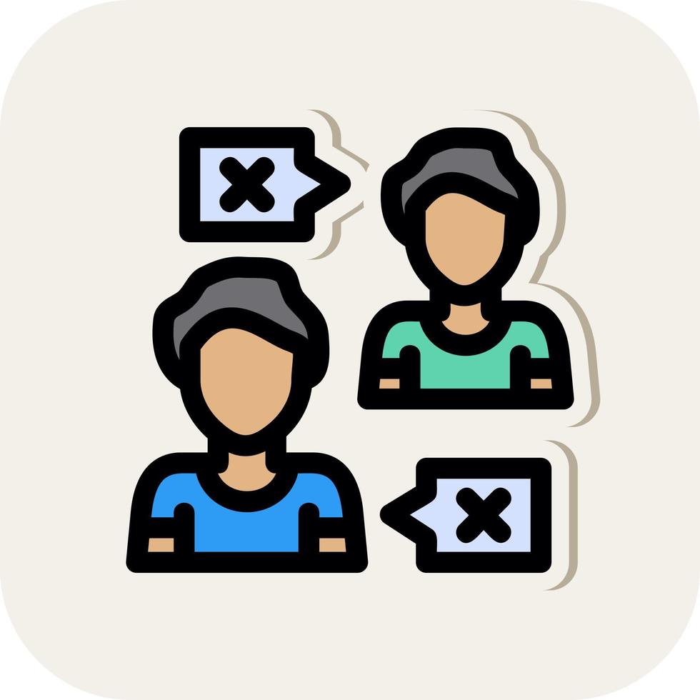 People Disagree Vector Icon Design