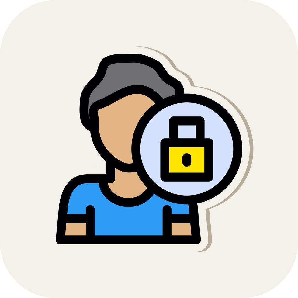 Self Restraint Vector Icon Design