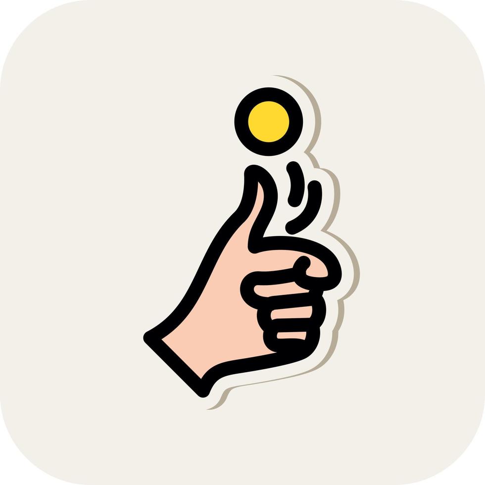Coin Toss Vector Icon Design