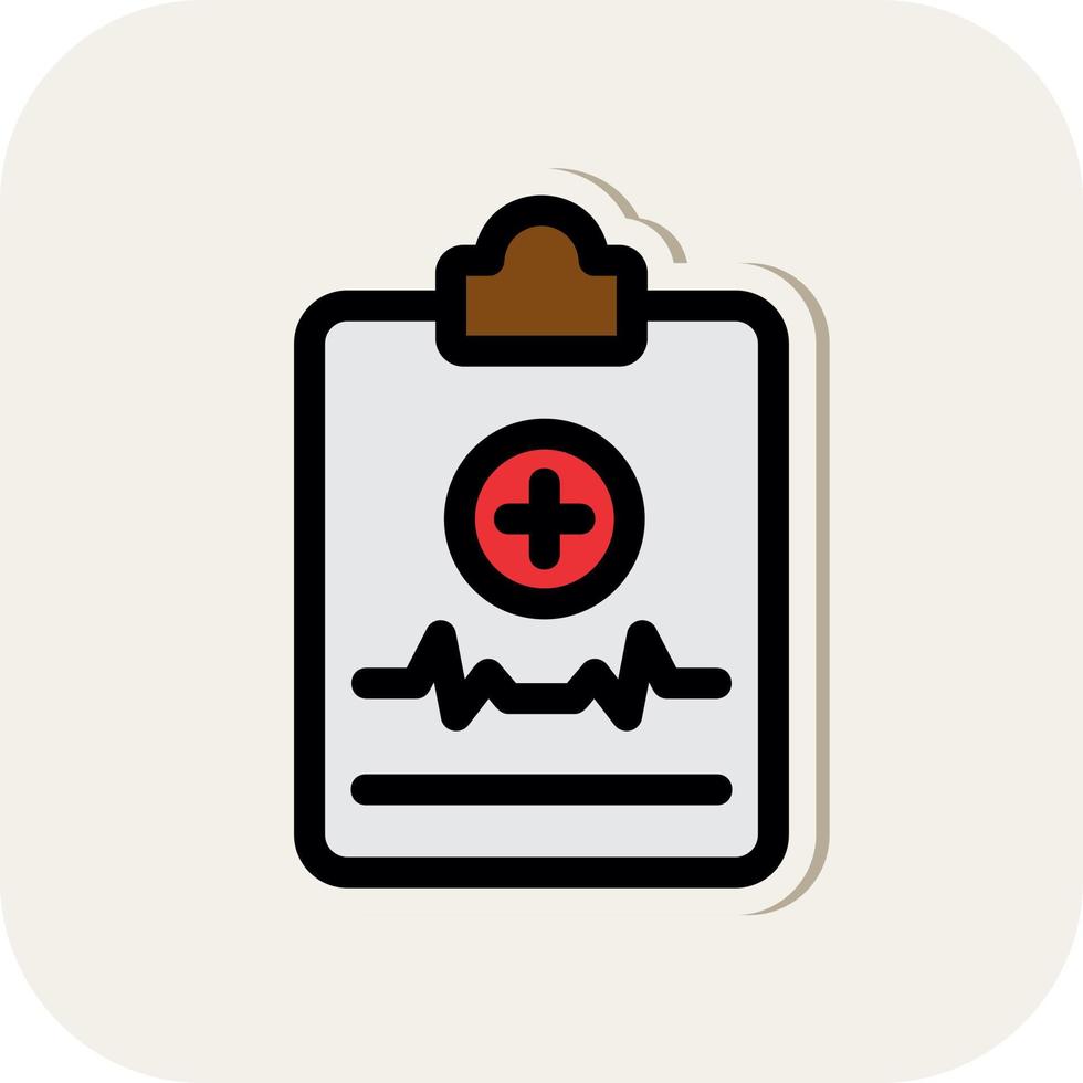 Medical Report Vector Icon Design