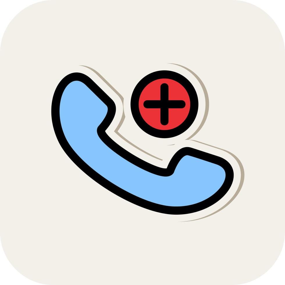 Medical Service on Call Vector Icon Design