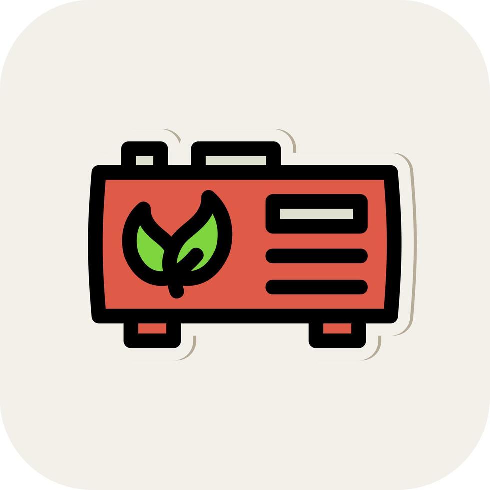 Biogas Vector Icon Design