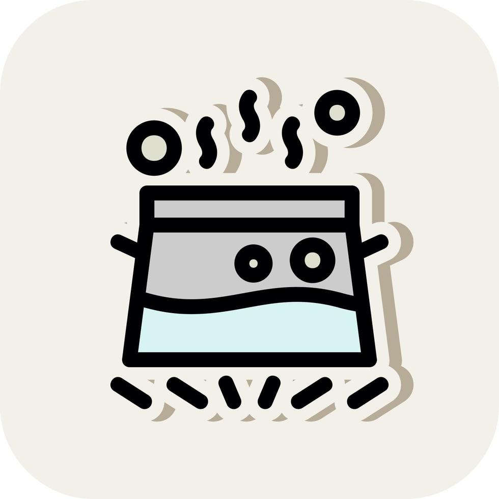 Water Boil Vector Icon Design