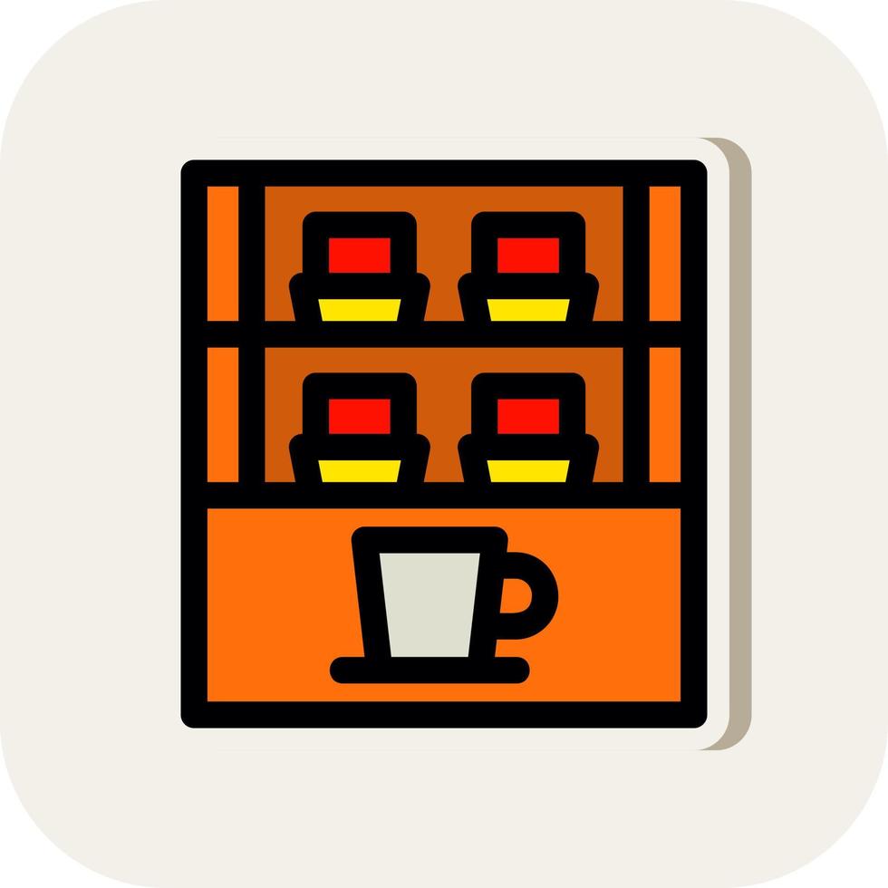 Cafe Showcase Vector Icon Design