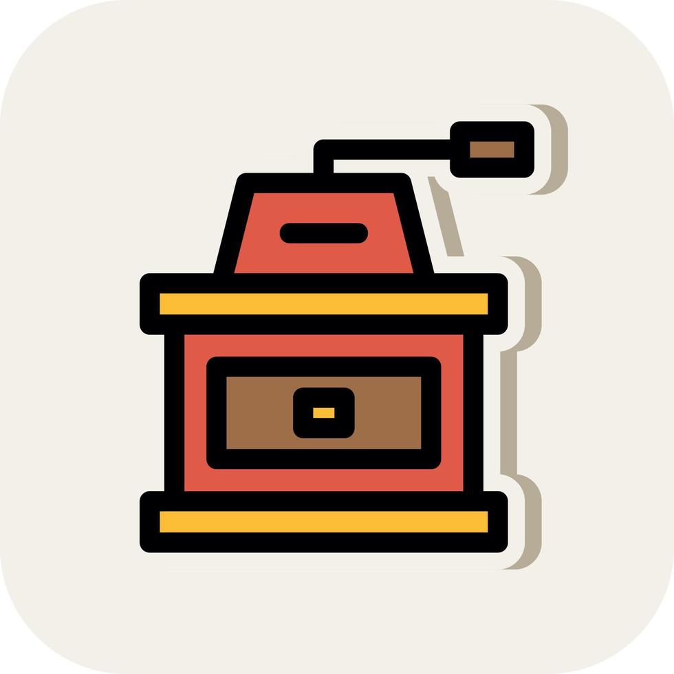 Coffee Mill Vector Icon Design