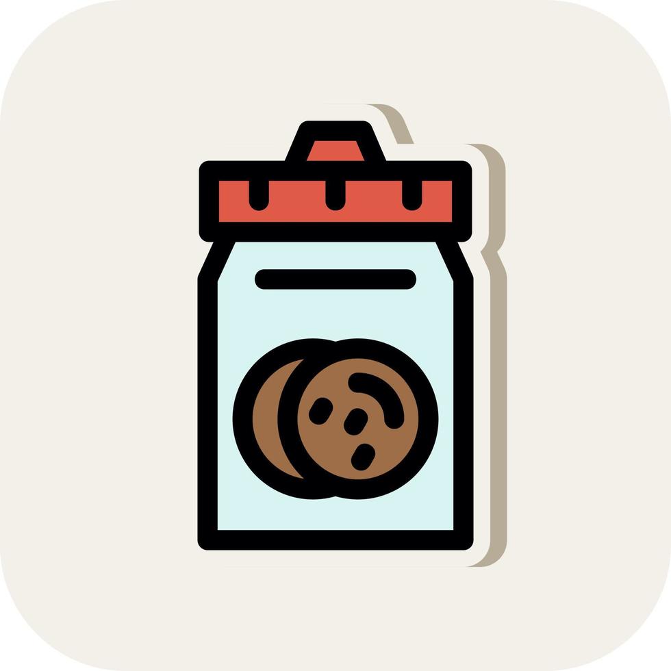 Cookie Jar Vector Icon Design