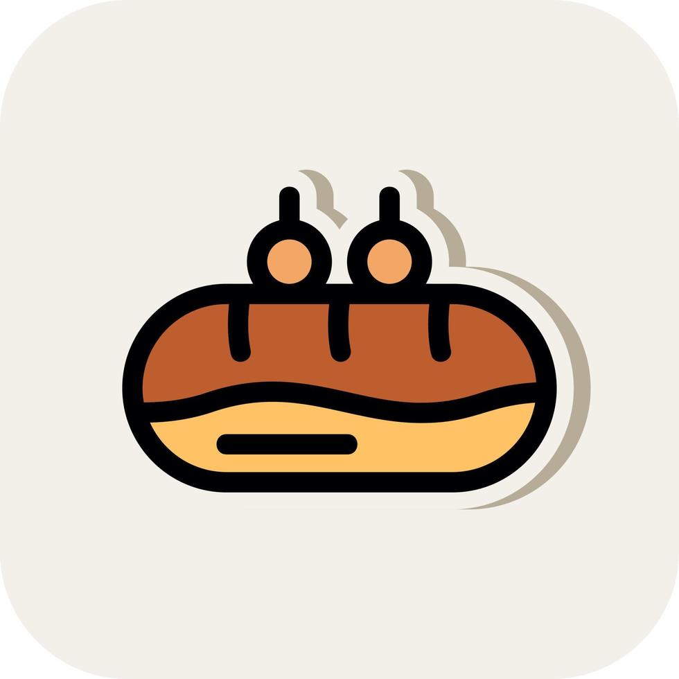 Eclair Vector Icon Design