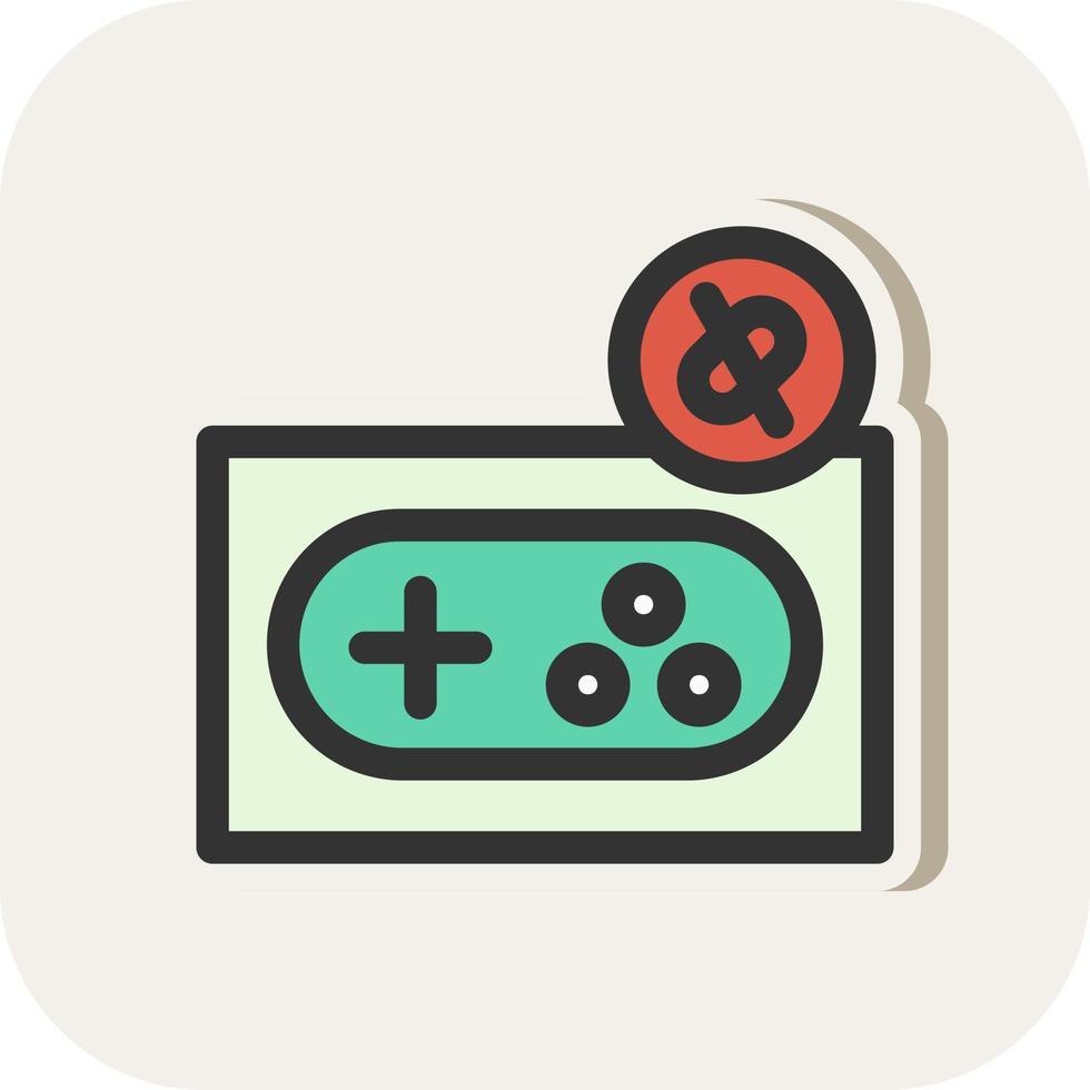 Game Disconnect Vector Icon Design