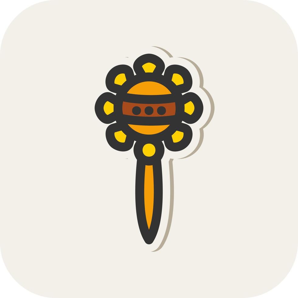 Rattle Vector Icon Design