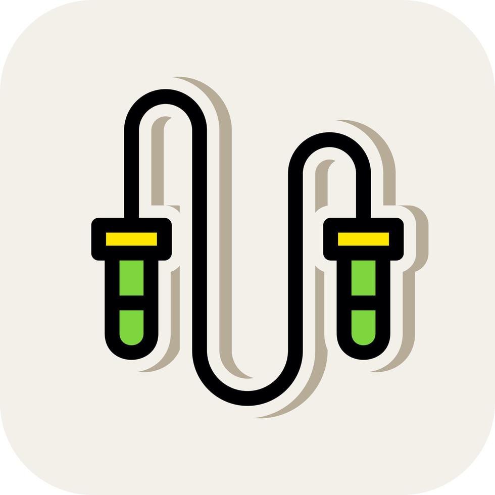 Jumping Rope Vector Icon Design